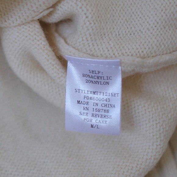 NWOT Matching Ecru Cream Beige Mini Skirt Set. - Picture 11 of 12